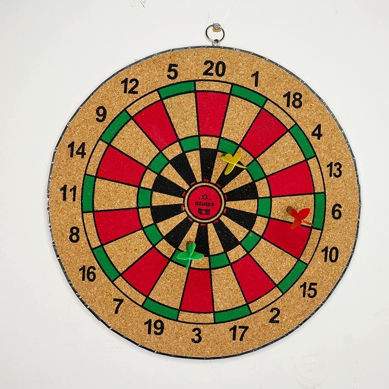 SPANCO Wooden Double Sided Dart Board Family Game Set for Kids and Adults - Image 3