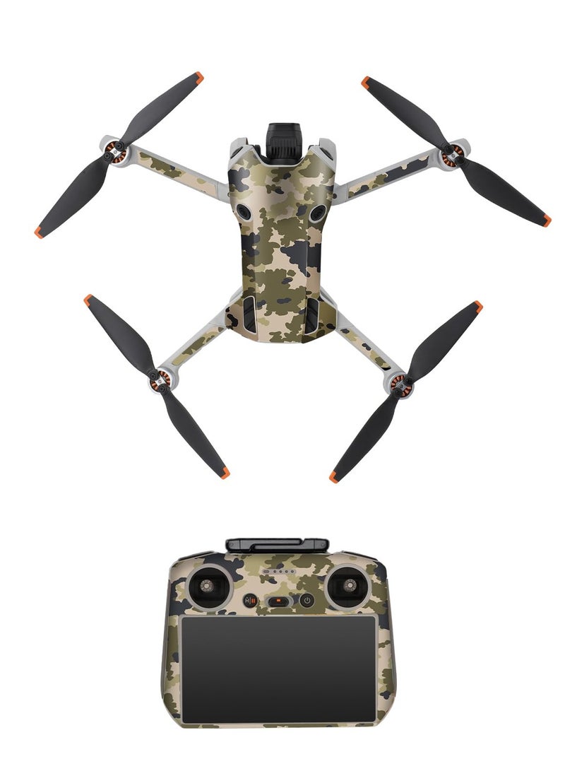 Barakah ملصقات جلدية لجهاز DJI Mini 4 Pro، ملصقات مقاومة للماء لجهاز DJI Mini 4 Pro ووحدة التحكم RC 2، مجموعة ملحقات DIY - Image 1