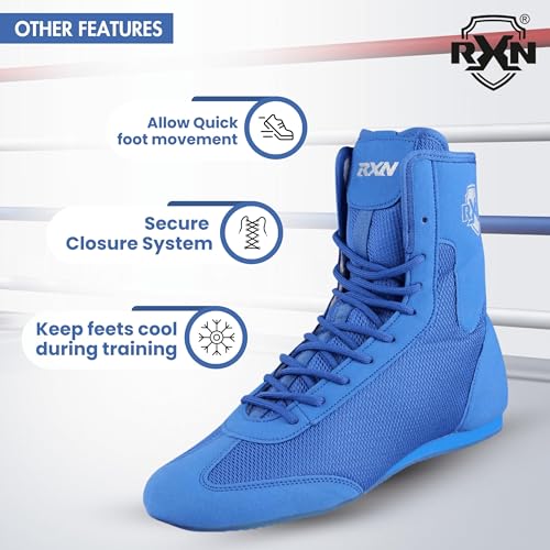 RXN Boxing Shoes (Blue, Numeric_5) - Image 3