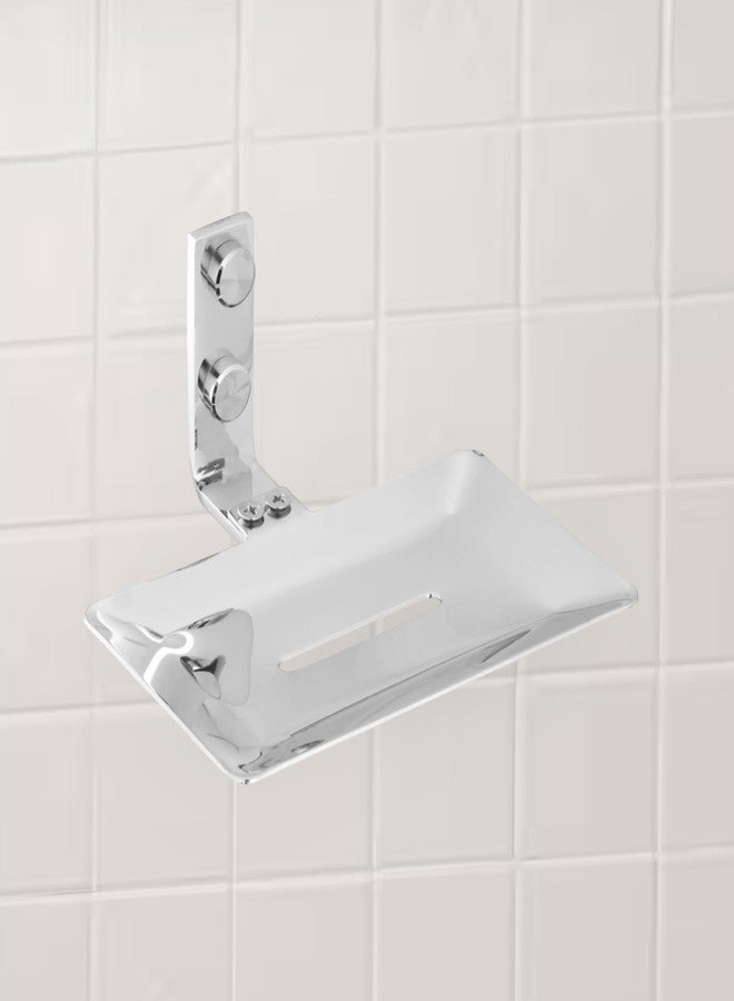 Tenet Stainless Steel Soap Dish/Soap Holder/Soap Tray - 304 Grade Rust Free Wall Mounted Bathroom Accessory for Washbasin, Shower & Kitchen Sink | 1 Year Warranty (1, Chrome Colour) - Image 1