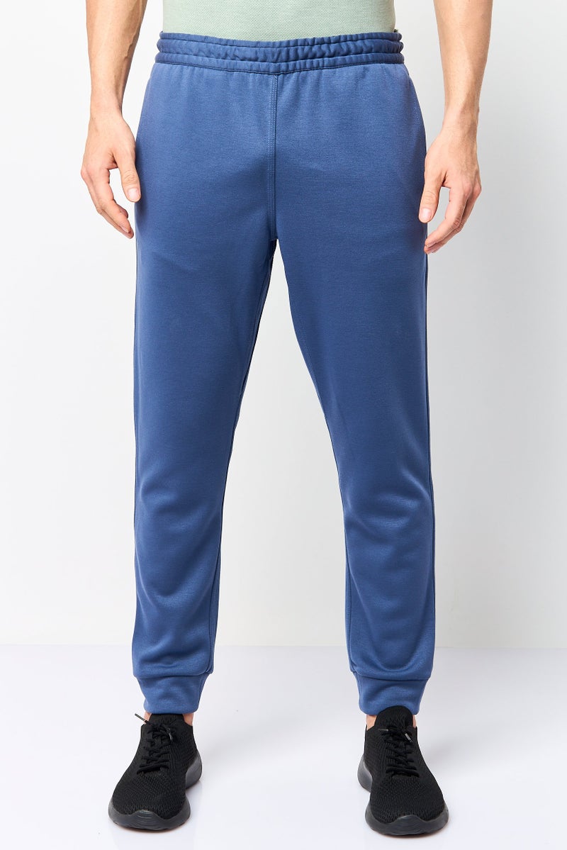 MOTION Men Sportswear Fit Drawstring Outdoor Track Pants, Dusty Blue - Image 1