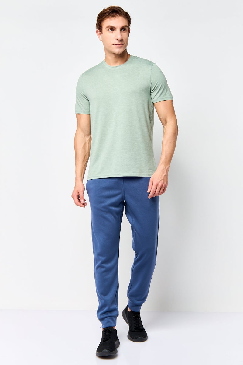 MOTION Men Sportswear Fit Drawstring Outdoor Track Pants, Dusty Blue - Image 2