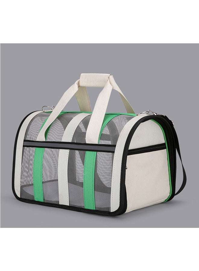 عام حقيبة حيوانات أليفة محمولة للقطط، حقيبة حيوانات أليفة محمولة من البوليستر الناعم للقطط المطوية، حامل حقيبة جرو قابل للطي - Image 2