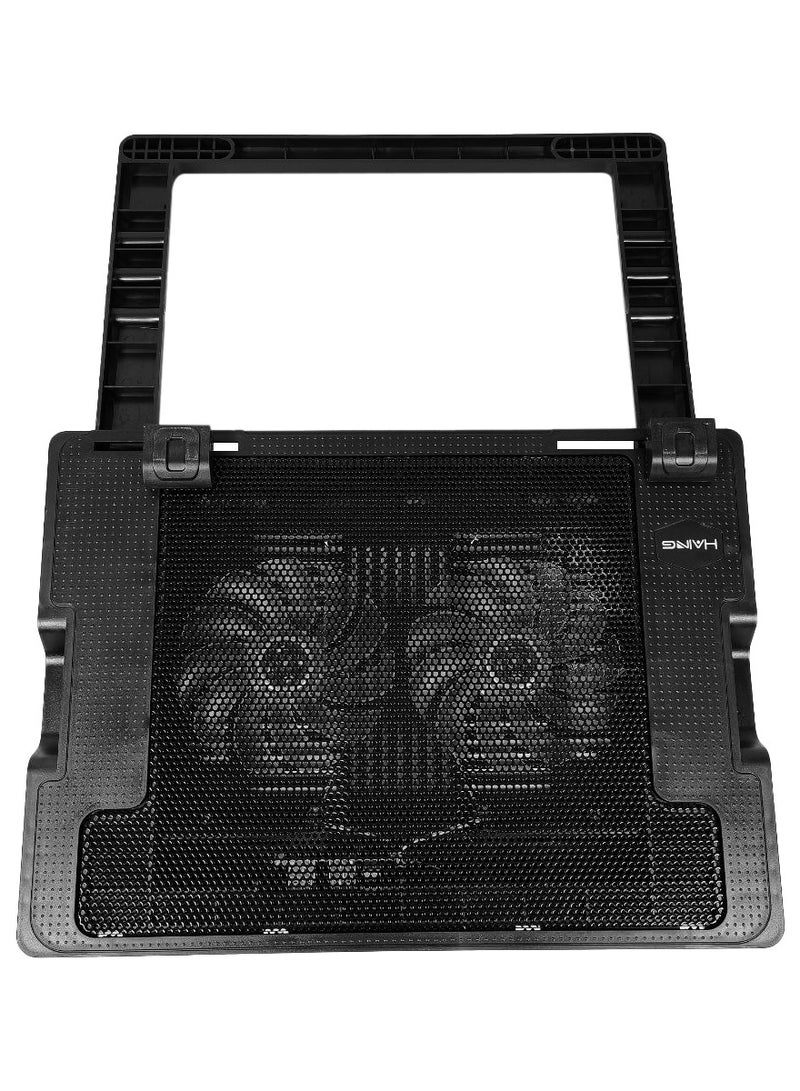 Haing Laptop Notebook Cooling Pad Laptop Notebook Stand 2 Heavy Duty Fan Upto 15.6" Laptop HAING - Image 4