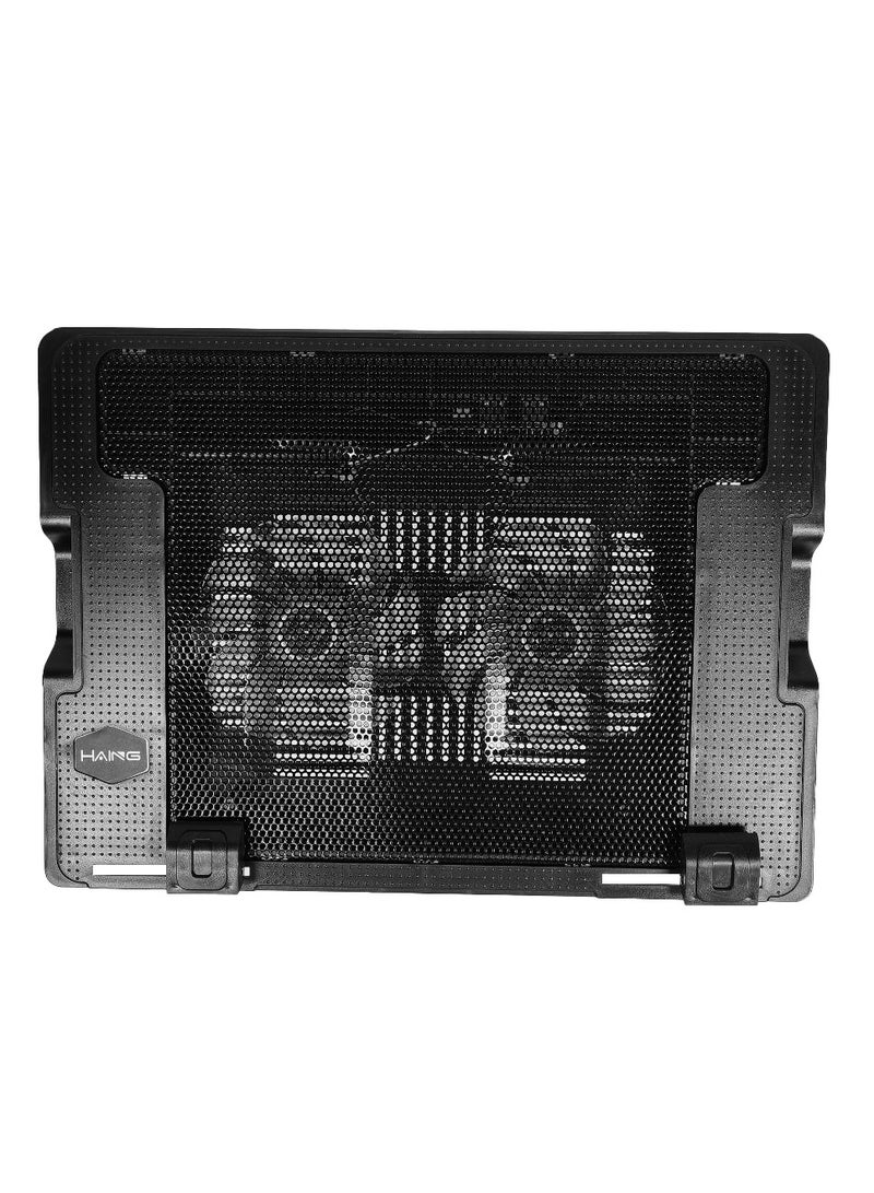 Haing Laptop Notebook Cooling Pad Laptop Notebook Stand 2 Heavy Duty Fan Upto 15.6" Laptop HAING - Image 3