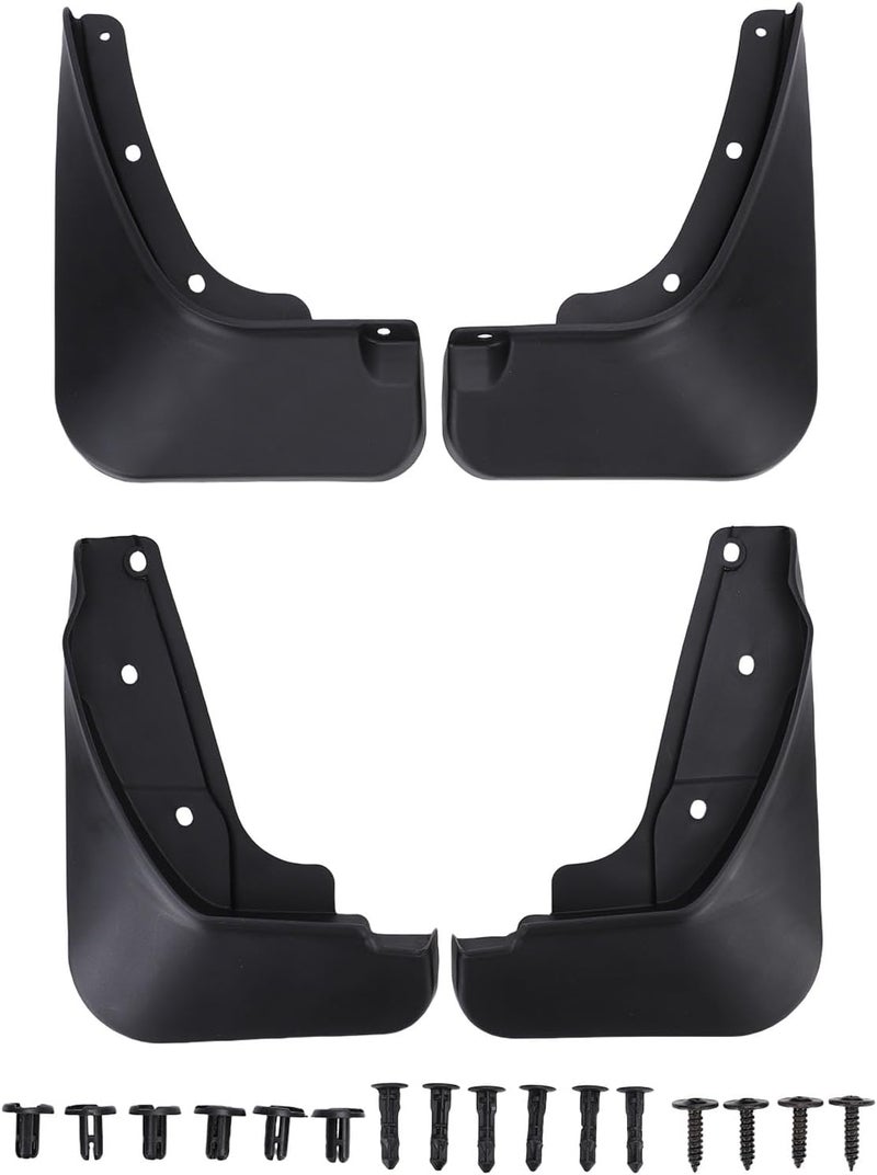 Mud Flaps Set Front Rear, Plastic Splash Guards for 2024, 1 Pair - Excellent Strength, Precise Fit, Easy Installation - Image 1