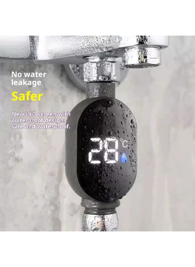 LED مرئي حمام الطفل مقياس الحرارة - مقياس درجة الحرارة الصنبور المنزلي للأطفال حمام السلامة - Image 4