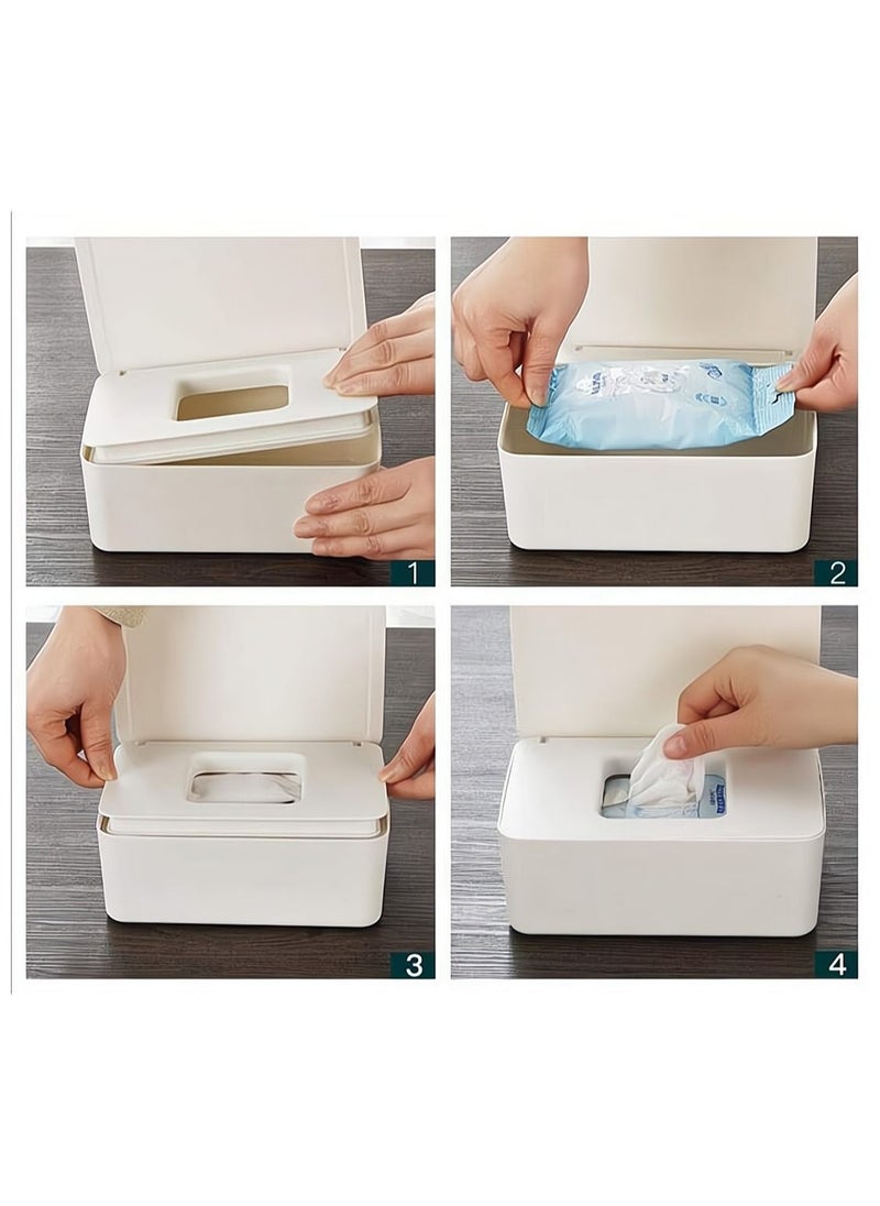 Y&D - Baby's Wipes Dispenser with Lid Seal Easy Open & Close for Desktop Home - Image 1