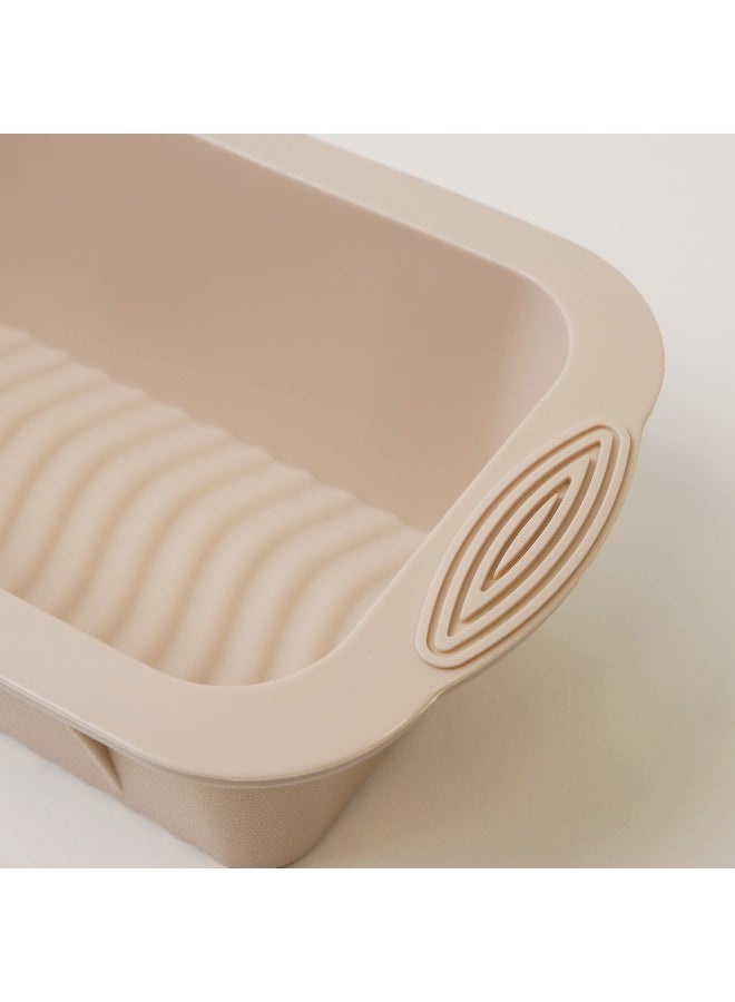 ألبرتو قالب خبز سيليكون 25.3*13*6.6سم، كريمي - Image 5