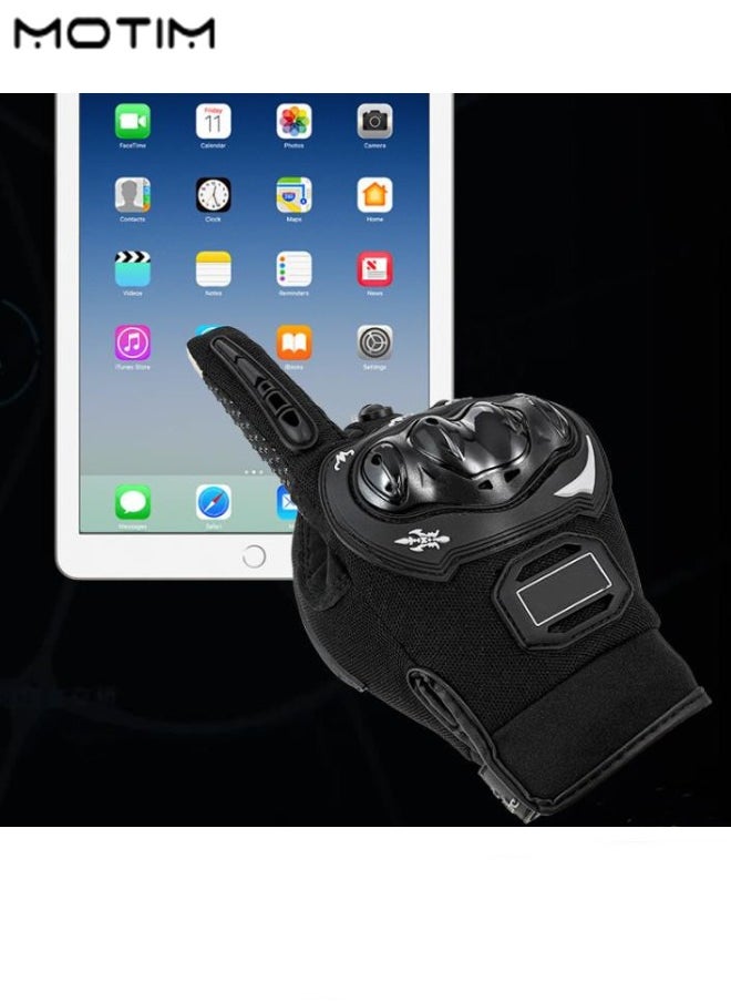 Motim - Touch Screen Motorcycle Racing Gloves, Full Finger Gloves with Rubber Non Slip, Wear-Resistant, Good Grip Hard Knuckle Motorbike Protection Gloves - Image 1