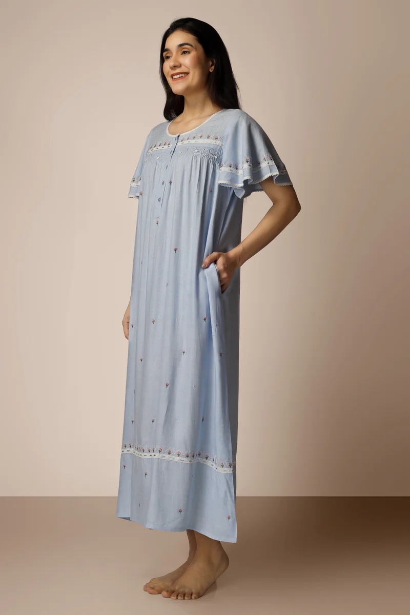 After Dark Ami, Embroidered Nightdress