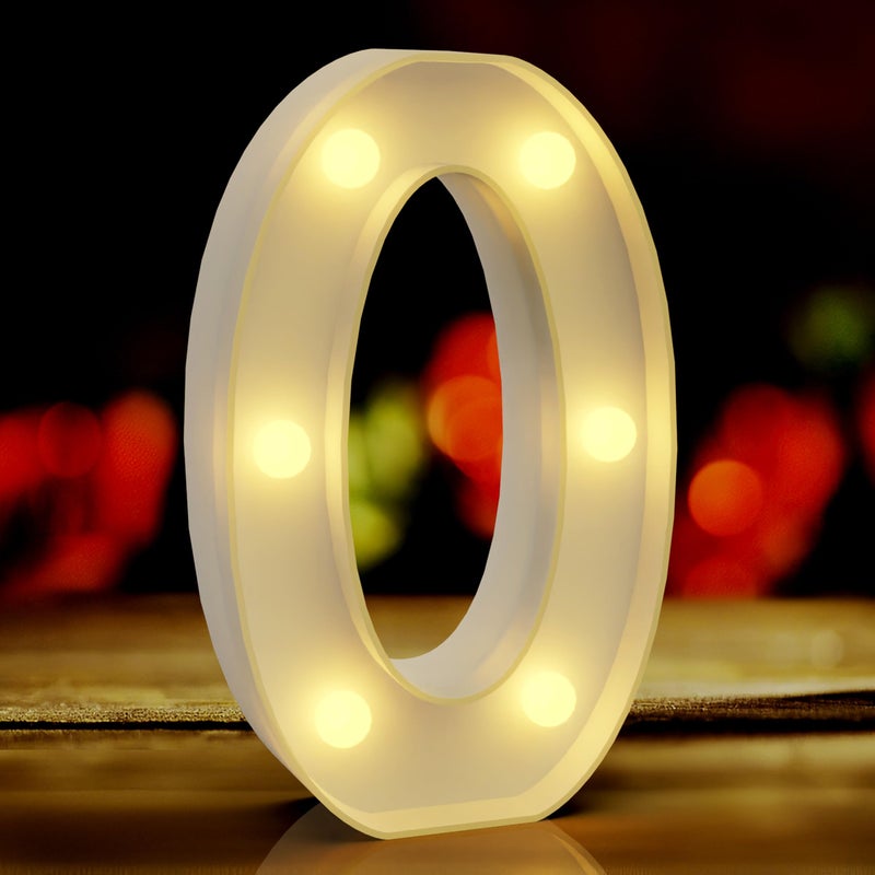 QWZify Light Up Numbers 0  Marquee Numbers  Number Blocks  Light Up Numbers for Wall Decor  Quinceanera Decorations  Birthday Decorations for Him  Led Light Decor  Party Decor  House Decor - Image 1