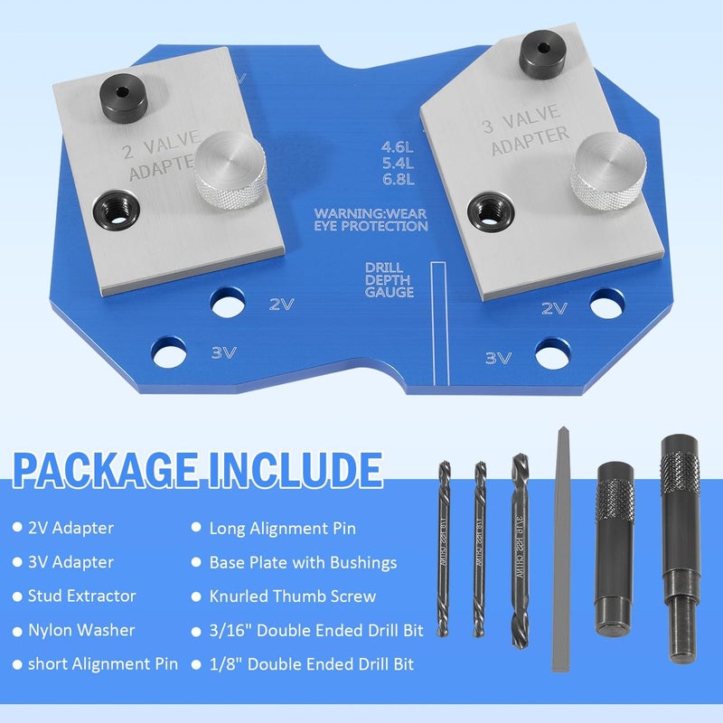 USSKYBOY 68500 Manifold Drill Template for Ford 2V & 3V - Image 5