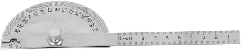 Stainless Steel Protractor Angle Measure Tool for Woodworking, 180° Graduated Scale, Ergonomic Non-Slip Grip, Fit for DIY, Carpentry & Metalworking - Image 4