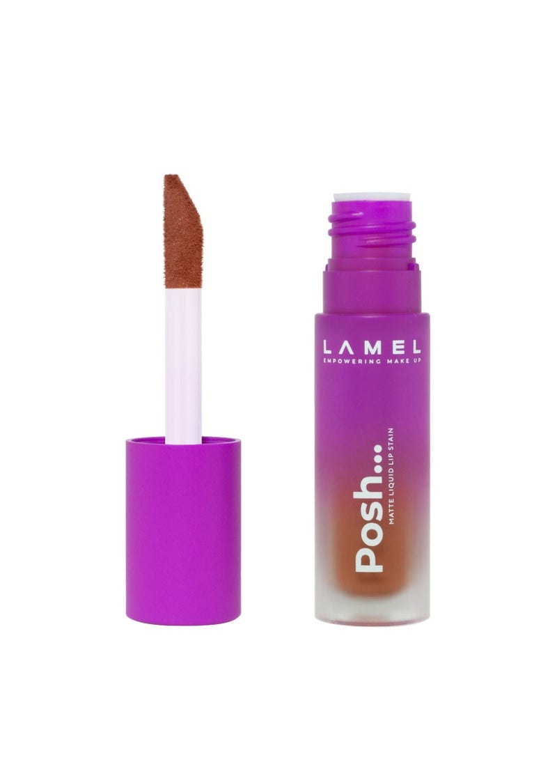 LAMEL Posh Matte Liquid Lipstick № 404  Blush Pink 404 - Image 4
