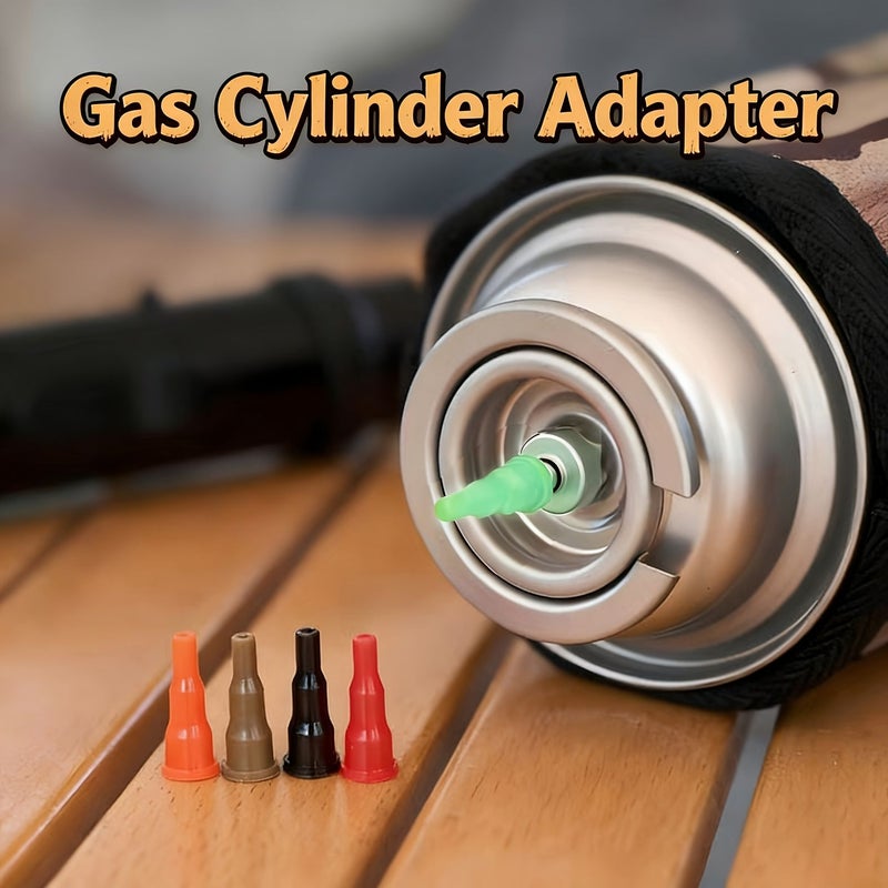 20pcs Fluorescent Green Gas Cylinder Adapter Inflate Lighters Welding Guns Camping - Image 2