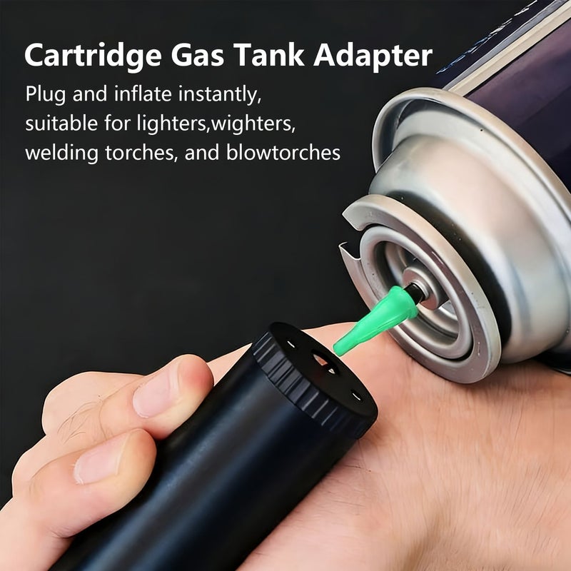 20pcs Fluorescent Green Gas Cylinder Adapter Inflate Lighters Welding Guns Camping - Image 4
