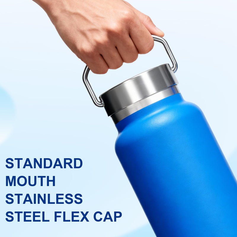 MEIJIAYOU Stainless Steel Lid Compatible with Hydroflask Standard Mouth 12/18/21/24oz,Leakproof Replacement Lid Compatible with Hydroflask Accessory,2PCS - Image 4