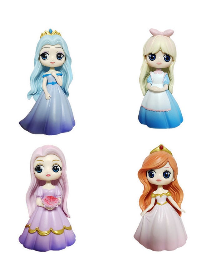 نيبمينينت 4-Piece Rainbow Princess Dolls - Image 1