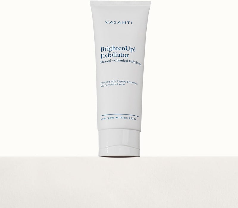 Vasanti Brighten Up! Enzymatic Face Rejuvenator - Exfoliating Cleanser with Papaya Enzymes and Microcrystals for Radiant Skin - Image 4