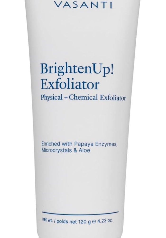Vasanti Brighten Up! Enzymatic Face Rejuvenator - Exfoliating Cleanser with Papaya Enzymes and Microcrystals for Radiant Skin - Image 1