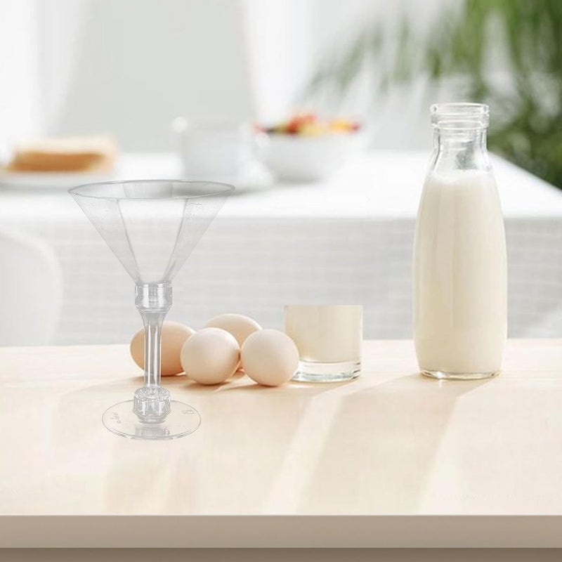 ABOOFAN Reusable Plastic Wine Goblets Set of 10 150ml Stemmed Cocktail and Margarita Glasses for Parties and Banquets - Image 3