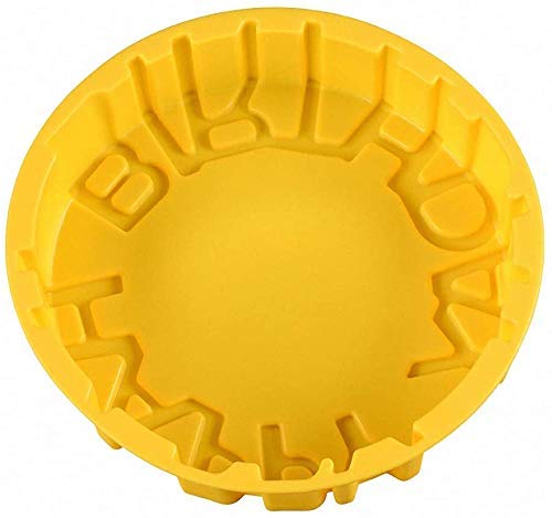 Lexazo Silicone Round Shape Happy Birthday Letter Cake Mold for Cakes Baking Tools Cake pan Microwave OvenMulti Color - Image 4