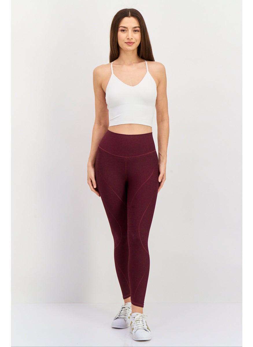 Adidas - Women Sportswear Fit Running Tights, Wine - Image 1