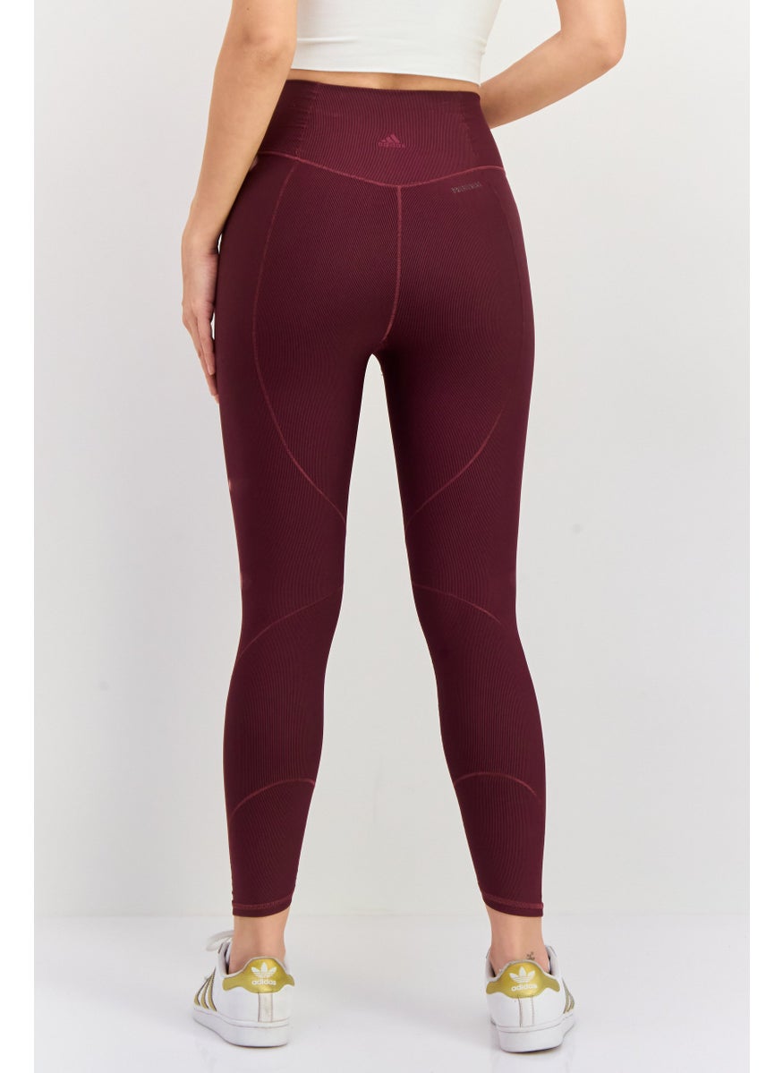 Adidas - Women Sportswear Fit Running Tights, Wine - Image 1