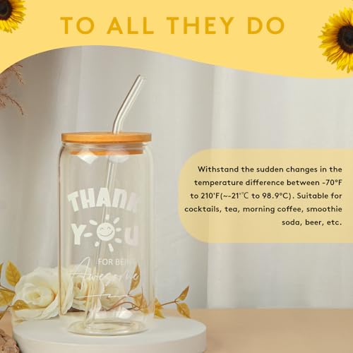 FAJAO Thank You Gifts for Women & Employees - Awesome Glass Cup, Teacher & Friend Appreciation Gifts - Image 3