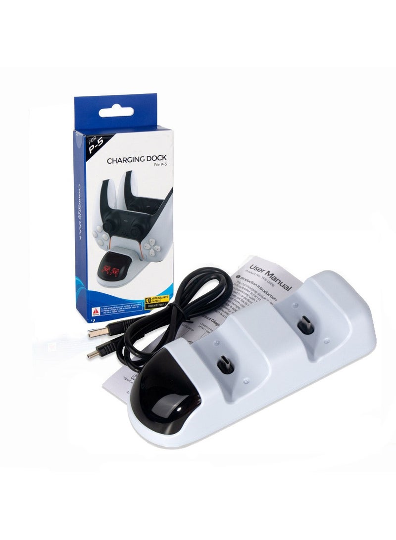 PS5 handle charging wireless dual charging stand base charging with LED indicator - Image 5