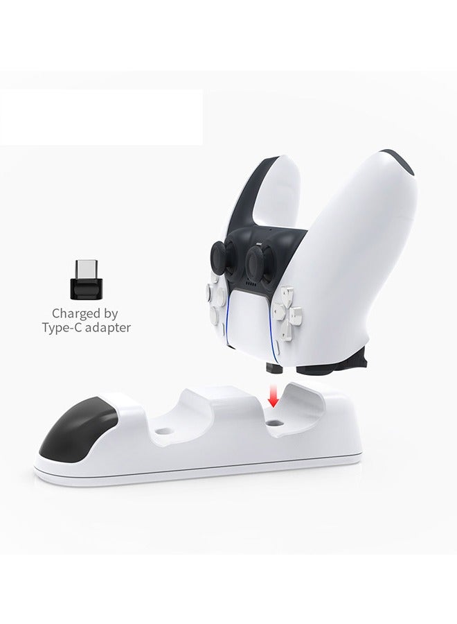 PS5 handle charging wireless dual charging stand base charging with LED indicator - Image 2