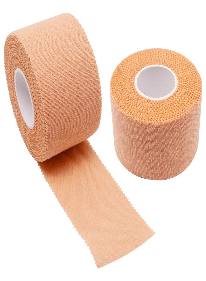 GDFYMI Athletic Sports Tape 1.5 Inch x 30ft, Elastic Athletic Wrist Ankle Tape Roll (2pack, Beige, 1.5 Inch x 10 Yards) - Image 1