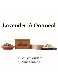 Ancient Living Lavender & Oatmeal Luxury Handmade Soap(Set Of 4) -100 Gm Organic Anti-Ageing Hydrating And Moisturizing Bathing Bar Best For Skin Inflammation  - Image 4