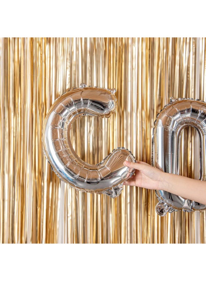 TOY GARDEN Giant Silver Letter C Balloon  Foil Helium Big Single Mylar Balloon Birthday Party Decoration Supply Baby Shower Event - Image 4