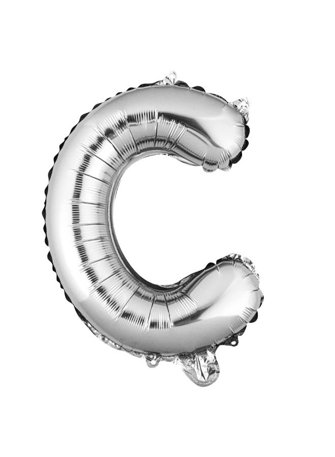 TOY GARDEN Giant Silver Letter C Balloon  Foil Helium Big Single Mylar Balloon Birthday Party Decoration Supply Baby Shower Event - Image 1