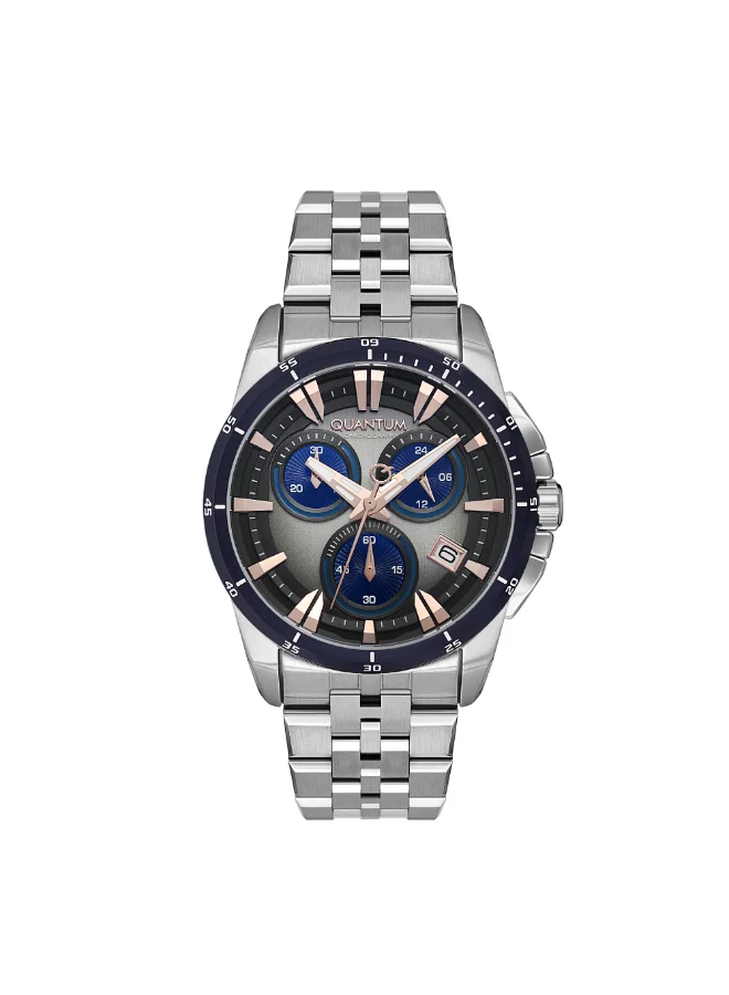 كوانتوم ساعة كرونوغراف معدنية للرجال ٤٤ مم