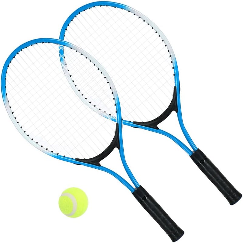 Fitto Tennis Rackets Set for Kids & Beginners – 2 Player Complete Tennis Kit with Balls & Carry Bag – Recreational Tennis for Outdoors and Indoor - Image 3