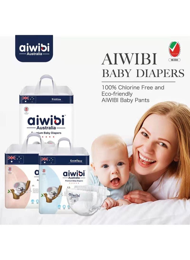 aiwibi - Aiwibi Premium Baby Diapers Size S 3-6KG 72 Pieces - Image 1