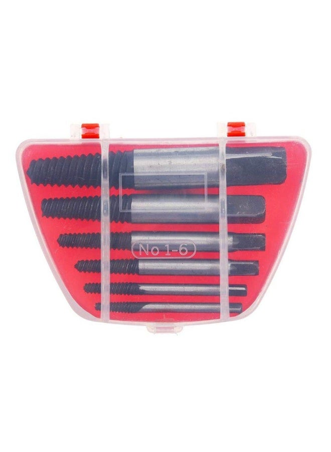 6Pcs/Set Steel Damaged Screw Extractor Drill Bit Broken Speed Out Guide Set Broken Bolt Remover Easy Out Tool Accessories - Image 4