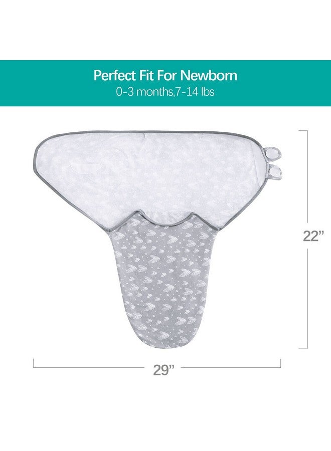 Biloban Baby Swaddles 0-3 Months for Boy Girls, Baby Swaddle, Newborn Swaddle, Cotton Swaddle Blanket, Baby Essentials, Lovely Grey Print, 2 Pack - Image 4