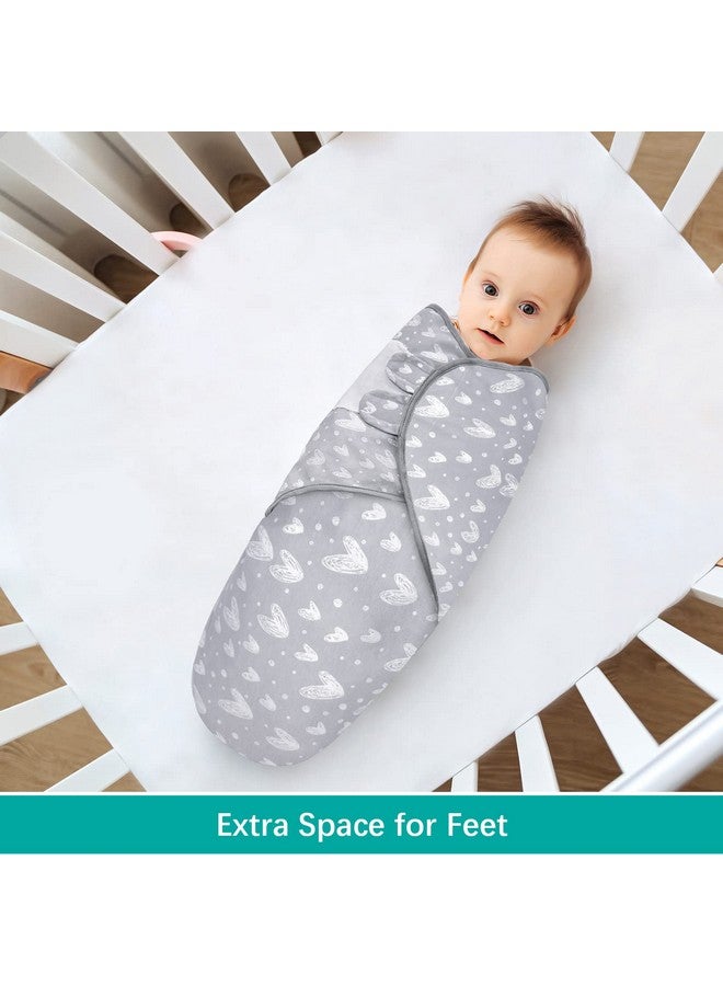 Biloban Baby Swaddles 0-3 Months for Boy Girls, Baby Swaddle, Newborn Swaddle, Cotton Swaddle Blanket, Baby Essentials, Lovely Grey Print, 2 Pack - Image 3