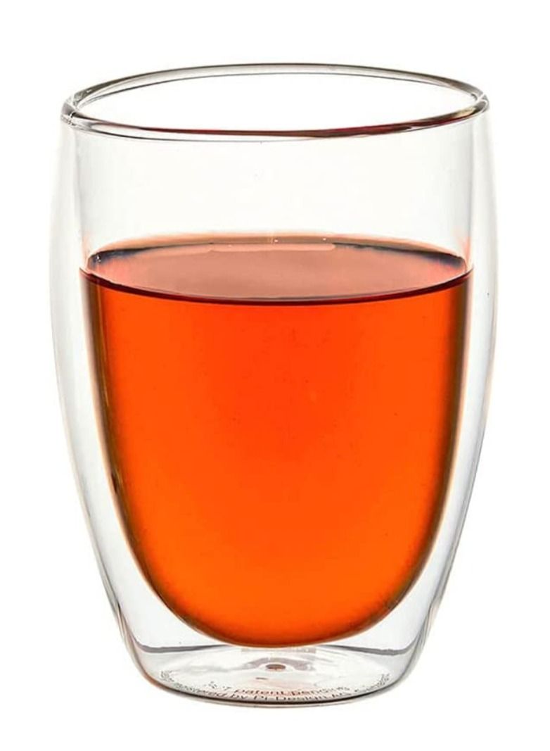 تيلاند كوب زجاجي مزدوج الجدار معزول من زجاج البورسليكات الحراري الشفاف مثالي للحفلات وجميع المناسبات (0.3 لتر) - Image 1