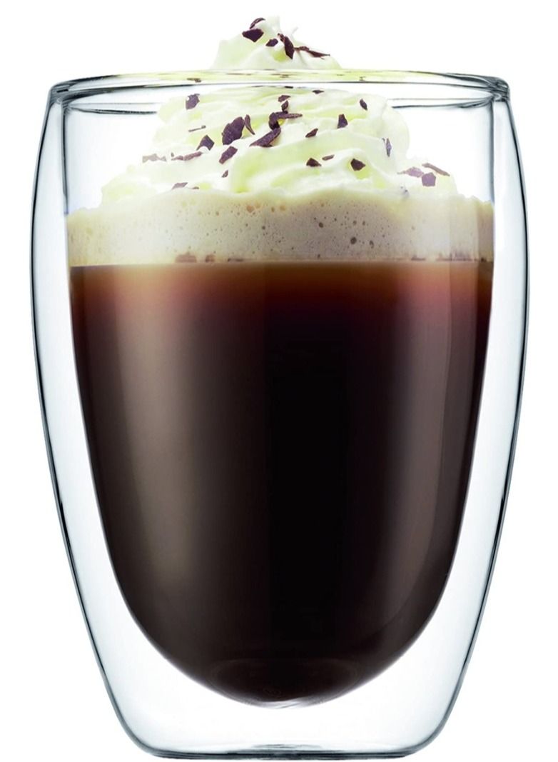 تيلاند كوب زجاجي مزدوج الجدار معزول من زجاج البورسليكات الحراري الشفاف مثالي للحفلات وجميع المناسبات (0.3 لتر) - Image 3