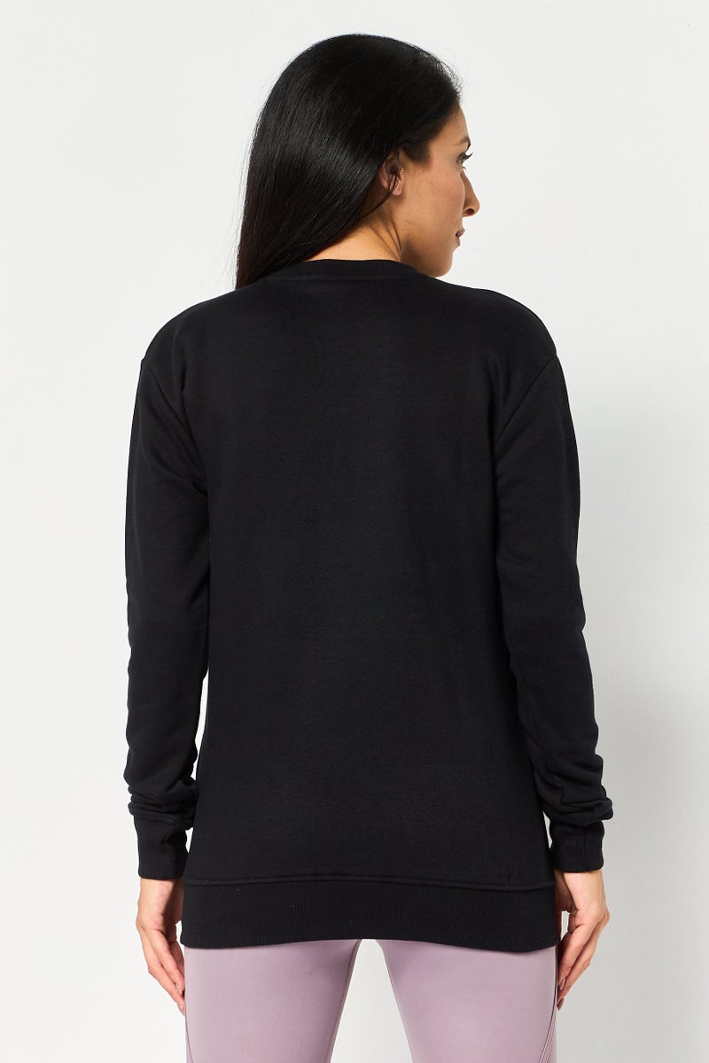 Ellesse Women Sportswear Fit Long Sleeve Sweatshirt, Black - Image 4