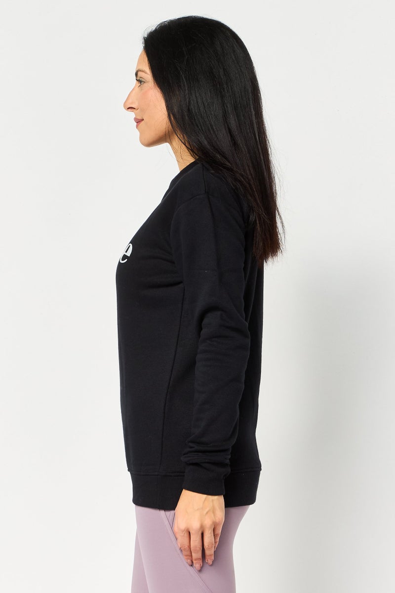 Ellesse Women Sportswear Fit Long Sleeve Sweatshirt, Black - Image 3