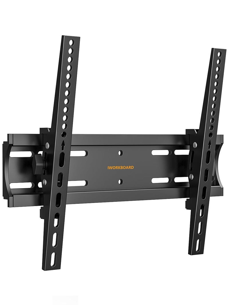 IWORKBOARD 40 50 55 inch Tilting TV Wall Mount for 24-65 '' TVs, Low Profile TV Mount, Ultra Slim Wall Mounts TVs Bracket, Max VESA 400x400mm, 99 lbs & 16 inch Studs, Fit Most 32+ 42 43 45 Screen - Image 1