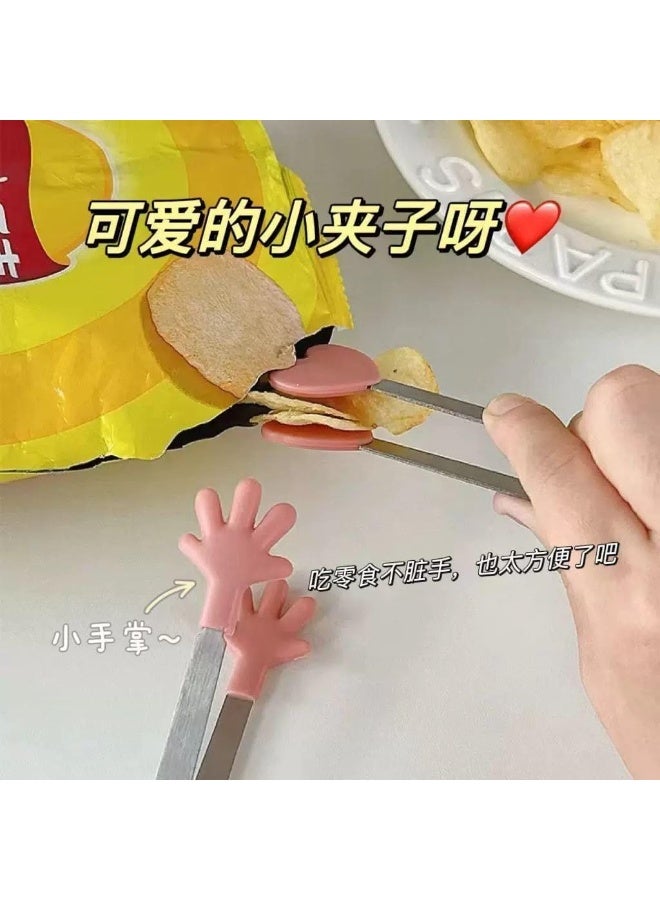 Generic Mini Silicone Tongs for Desserts, Bakery, Sugar, Ice - Great Product for Snacks, Fruits, and Kids! - Generic multicolor - Image 3