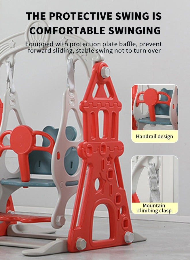 JSAITOYS Indoor Baby Plastic Sliding Toys Kids Slides Swing Set With High Quality  - Image 3