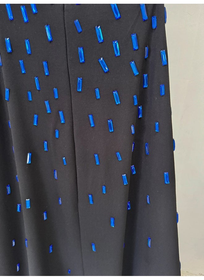 Embellished Strapless Gown Dress